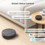 Lefant Robot Vacuum Cleaner M210 Pro,Slim,Quiet,2200Pa Suction,120 Min Self-Charging Robotic Vacuums, Freemove 3.0,WiFi/APP/Alexa,6 Cleaning Modes Ideal for Hard Floors Pet Hair Low Carpet,Gray