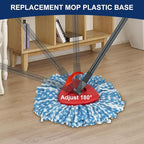 Spin Mop Replacement Head Base Compatible with Oceda EasyWring 1-Tank System Mop Rotating Triangle Mop Head Cover Replacement Rotating Mop Base Plastic Base for Spin Mop Accessories