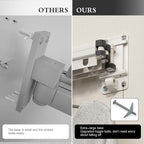 Clothes Drying Rack Wall Mounted Foldable Laundry Drying Rack Collapsible/Retractable Space Saving Laundry Hanger Dryer Rack with Additional Bar-Matte White