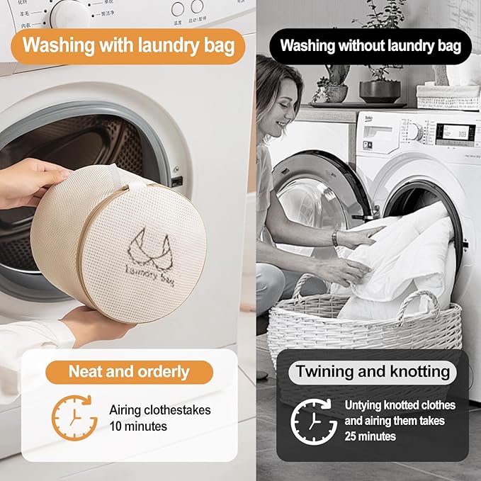 Mesh Laundry Wash Bags Set,7 Piece Set of Laundry Bags with Automatic Zipper, Suitable for Women's Underwear Bags, Women'S Shirts, Skirts, Stockings, Bras