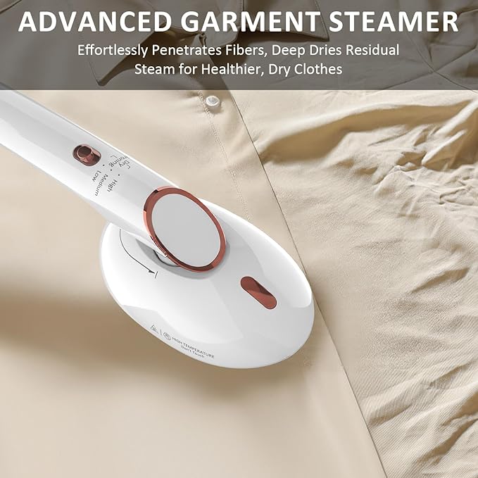 Steamer for Clothes 1500W Clothes Steamer Handheld Garment Steamer Iron Portable Fabric Wrinkles Remover 30s Rapid Heat Up for Travel Household