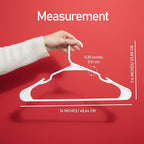Utopia Home Plastic Hangers 100 Pack - Perfect Space Saving Clothes Hanger - Durable and Strong - Perfect Closet Organizers with Shoulder Grooves (White)