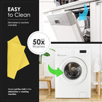 SUPERSCANDI 10 Pack Swedish Dishcloths for Kitchen - 100% Biodegradable & Compostable Reusable Paper Towels Washable, Food-Safe & Without Plastic - Dish Rags Suitable for Any Surface, Yellow