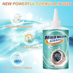 Mold Remover Gel Household Mold Mildew Cleaner for Washing Machine Sealant Tiles Grout Bathroom Cleaning Home Kitchen Sinks Cleaning (10 FL OZ)