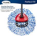 Spin Mop Replace Head for O Ceda Spinning EasyWring Rinse Clean Mop Refill, Mop Head Replacement fit 2 Tank System Mop Bucket, Microfiber, 2 Packs