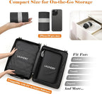 WiseBoy 2 Pack Laundry Bags, Washable Wet Dry Bag, Travel Laundry Bag Dirty Clothes Organizer, Swimming Yoga Bathing Suit Workout Wet Dry Bag - Black