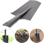 Heavy-Duty Manganese Steel Garden Spade and Narrow-Head Digging Shovel for Tree Planting and Soil Excavation with Sturdy Metal Handle for Lawn and Patio Gardening