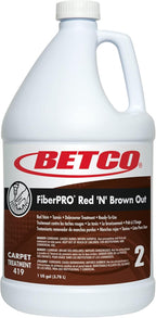 Betco® FiberPRO® Red 'N' Brown Out Carpet Treatment, 1 Gallon, Case Of 4