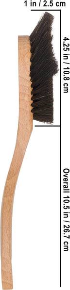 Redecker Horse Hair Bristle Dish Brush with Extra-Large Brush Head, Oiled Beechwood Handle, 10-3/5-Inches, Made in Germany
