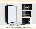 Bathroom Medicine Cabinet with Mirror, Recess or Surface Mount, Single Door Cabinet Famerhouse Bathroom Mirror with Storage Cabinet (Brush Black, 16"x26")