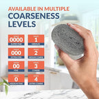 PAMI Non Scratch Ultra Smooth Grade 0000 Steel Wool Pads for Glass Cleaning (Pack of 8) (#000 - Extra Fine)