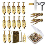 50 Set Self Drilling Drywall Anchors and Screws,Dry Wall Anchors Heavy Duty,Screws and Anchors Repair Tools for Wet and Drywall Fixing Picture,Furniture,Flags,Outdoor Decor-1.18inch