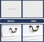 LANBEIDE Touch Up Paint Pen - Fillable Brush Pens 5Pcs for Drywall Repair, Wall, Furniture, Cabinet, Wood Floor, Window, 6ML