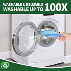 3 Pack Microfiber Cleaning Pads for Bona Mop, Hardwood & Hard Surface Floors Replacement Cleaning Mop Pads, Reusable Microfiber Mop Pads for 18 Inch Mop, Over 500 Machine Washes