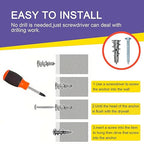 Self Drilling Drywall Anchors with Screws Kit Metal Wall Anchors for Drywall Dry Wall Anchors and Screws Kit 60Pcs Heavy Duty Sheetrock Anchors for Hanging Bathroom Kitchen Accessories