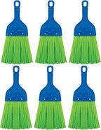 LOLA Whisk Broom, Hand Brush, 6 Pack Durable Bristles, Whisks Away Dirt & Debris, Compact, Hang Hole for Easy Storage, Indoor/Outdoor
