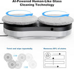 Automatic Window Cleaning Robot, Auto Dual Water Spray & AI Path Planning,Edge Detection & Remote Control, Smart Window Cleaner Robot for Highrise Glass Inside & Outside