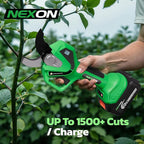 NEXON Cordless Electric Pruning Shears, 2-in-1 Tree Trimmer & Pole Pruner, 1.6" Cutting Capacity, 4000mAh Battery, Brushless Motor, Compatible for Makta 20V Battery, Garden Branch Cutter