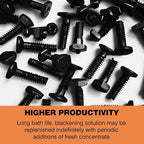 Black Oxide Coating Kit - Black Oxide Solution, Versatile Blackening Solution for Iron and Steel - Not Suitable for Stainless Steel Surfaces (6.8 oz)