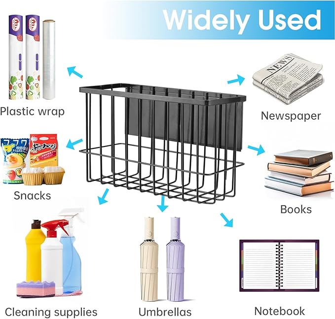Magnetic Laundry Room Organizer Rack – Matte Black Storage Shelf for Washer or Dryer Side – Magnetic Mount, No Drill – Includes 4 Utility Hooks – Holds Detergent, Dryer Balls, Supplies