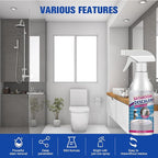 2PCS Stubborn Stains Cleaner, Bathroom Descaler Cleaner, Bathroom Foam Cleaner Spray, All-Purpose Descaler Foam Spray, Stubborn Stains Cleaner,Limescale Cleaner
