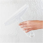 8" Clear Plastic Suction Squeegee Shower Window Cleaner