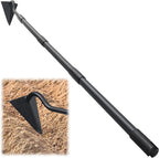 Garden Hoe, 59 Inch Triangle Warren Hoes for Cutting Trenches, Digging, Loosen The Soil, Weeding, Heavy Duty Hoe Garden Tool with Adjustable Long Handle