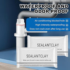 Waterproof Sealant Mastic,Repair Sealing Clay,Quick Mending Mud for Drain Connection,for Holes and Gaps Wall Filler,Air Conditioning Hole Waterproof Seal Putty(6pcs)