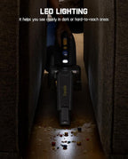 Fanttik Fold V10 Ultra Deluxe Handheld Vacuum Cordless, 17kPa Suction Power, Charging Base, Pivot Nozzle, Up to 35 Mins Runtime, Smart LED Display, Cordless Dustbuster Vacuum for Home, Car