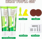 Drywall Repair Kit, 2 Pcs Spackle Wall Repair Patch Kit, Wall Mending Agent Quick and Wall Surface Hole Fill Quick and Easy Solution (2 Pack)