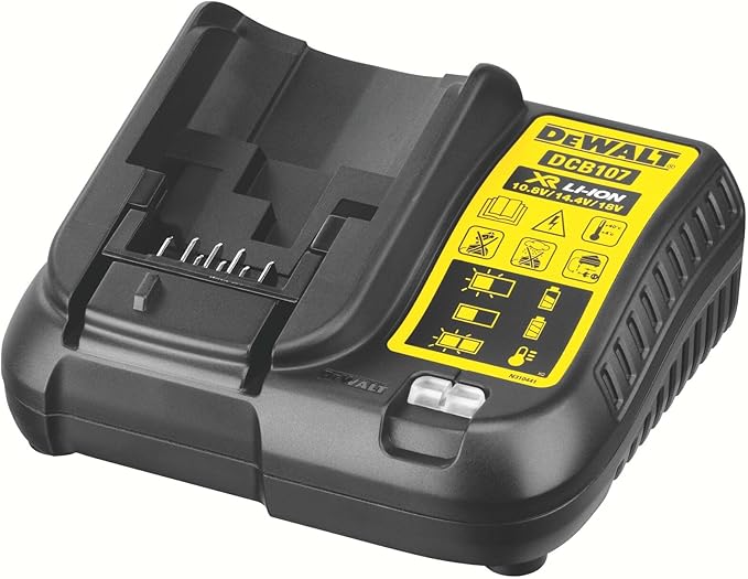 DEWALT 20V Max Cordless Drill Driver Set, 2 Speed, High Performance Motor, Includes 2 XR 1.3Ah Li-Ion Batteries, Charger and Contractor Bag (DCD771C2)