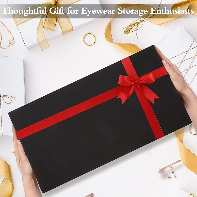 15-Slot Eyeglass Case Organizer - Large Capacity Storage for Prescription Glasses & Eyeglasses, Great for Retail & Home Use
