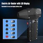 Compressed Air Duster, Electric air duster-4-Gear Adjustable Dust Blower for Computer, Keyboard, Outdoor, House and Car, Powerful Dust Cleaner for Keyboard