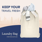 Shacke Premium 5 Packing Cubes Set - Lightweight Mesh Travel Luggage Organizers with Laundry Bag, 5-Piece Suitcase Storage System (Sand)