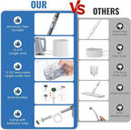 FEPPO Steam Mop with Detachable Handheld Steam Cleaner for Home and Floor Cleaning, 10-in-1 Multi-purpose Attachments & 2 Pads, Powerful Steamer for Floors, Hardwood, Tiles,Grout,Windows,Kitchen,Bath