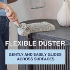 Bona High Performance Dusting System - 1 Compact Handle, 5 Disposable Dusters, & 1 Reusable Duster - Compact Dusting Kit Removes Dust & Pet Hair