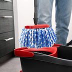 4 Pack Spin Mop Replacement Heads Compatible with O Cedar EasyWring Spin Mop,Microfiber Spin Mop Refills, Easy Cleaning Floor Mop Head Replacement