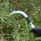Clearing Sickle,Weeding Sickle, carbon steel Blade/steel Handle Animal Husbandry Sickle - Great for Removing Unwanted Vines and Weeds (13 in)