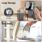 DBC Fabric Shaver, 3-Speed Lint Remover for Clothes LED Display, 15000r/Min Powerful Motor, Large Shaving Head Lint Shaver for Clothes, 6-Leaf Blades, Lint Ball, Furniture, Fuzz, Black & Silver