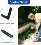 Crack Weeder Tool Long Handle Manual Weeders Crevice Weeding Tool L Shaped Multiple Sharp Blades Efficient Weeding for Narrow Spaces Driveways Sidewalks Paving Stone Gaps