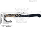 SHINY CRAFTS Viking Axe - 27" Helm of Awe Carved Axe with Engraving, Medieval Tomahawk, Genuine Leather Sheath (SCA-11)