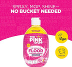 Stardrops The Pink Stuff The Miracle Floor Cleaner Spray – Squirt & Mop Formula for Sparkling Clean Floors – Fast Drying,Streak-Free Finish,Fresh Fragrance,25.3 fl oz,(Pack of 2)