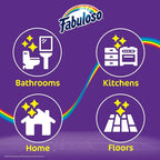 Fabuloso Tile Brush with Spot Scrubber, Long Bathroom Cleaning Brush with Medium Bristles, Shower Scrubber with Hanging Hole for Tile, Grout, Tubs, Floors and Bathroom Walls, 11 Inch