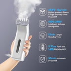 Travel Steamer for Clothes,100V-240V for Globle Traveling,Book-size Integrated design,Steamer ＆ Iron 2 In 1 for Clothes Portable mini, Clothes Steamer handheld for Home,Office(Panda color)