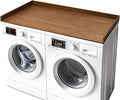 Gashell Washer Dryer Countertop, 27.5" x 58" Bamboo Washer and Dryer Countertop for Laundry Room Organization(Retro Brown)