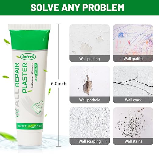 Drywall Repair Kit, Spackle Wall Repair Patch Kit with Scraper, (Pack of 2)