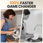 Electric Spin Scrubber, Cordless Shower Scrubber with Battery LCD Display for Kitchen, Bathroom and Window Cleaning Brush with 6 Replaceable Brush Heads, Full Body Waterproof IPX7-SD-CTB02