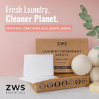 Laundry Detergent Sheets | Fresh Linen Scented Laundry Strips | Eco-Friendly, Plastic-Free Detergent for HE Machines and Everyday Use