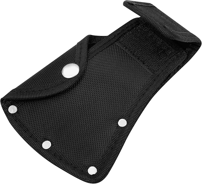 Hatchet Head Sheath Holster, Black Oxford Sheath for 1-1/4Lb Axe, Double Snap Hatchet Protector Cover with Belt Loop, Outdoor Camping Hiking Accessories