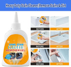 Home Stain Remover- Surface Stain Removal Gel Heavy-Duty Bathroom Cleaner for Shower Tiles, Grout, Caulk Washing Machine Seals - Thick Cling Formula, No Harsh Chemicals - 7.8oz